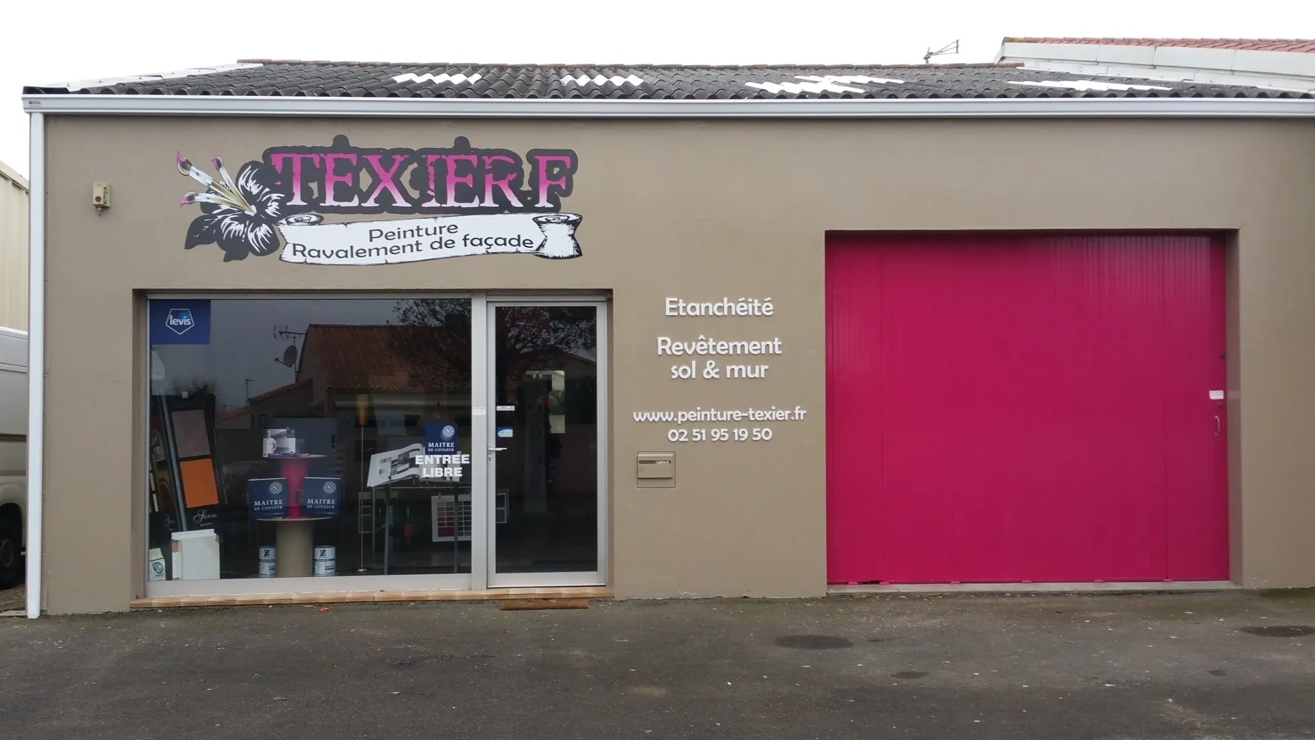 Magasin et atelier de Texier Peinture aux Sables d'Olonne